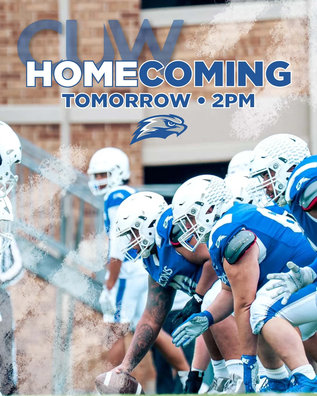 CUW Football Homecoming graphic