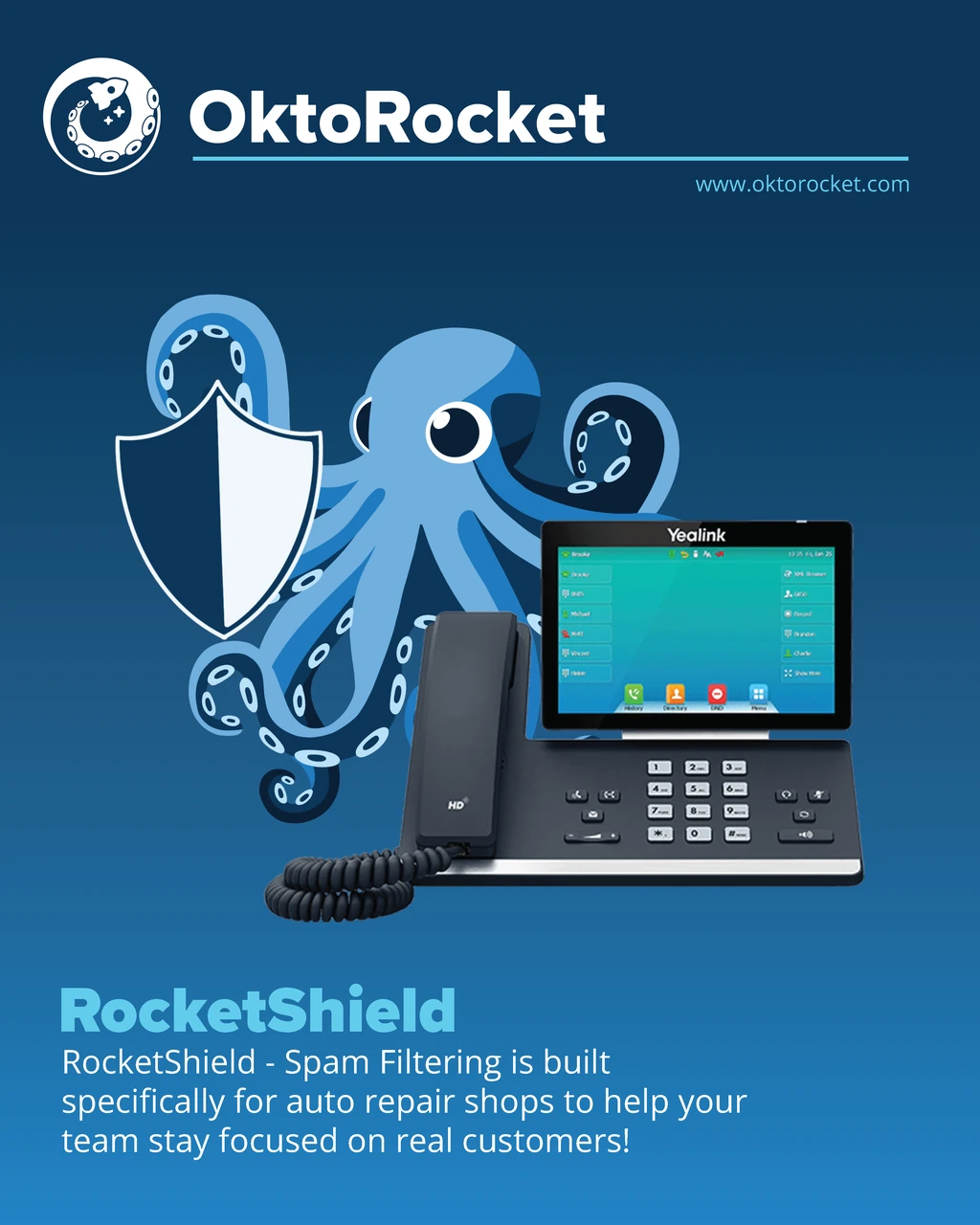 Oktorocket RocketShield graphic