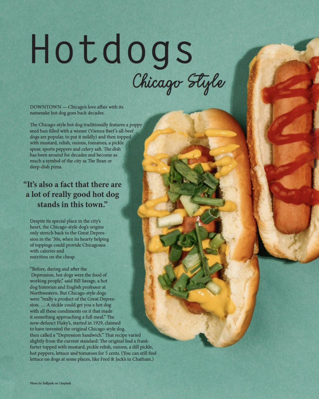 Magazine spread